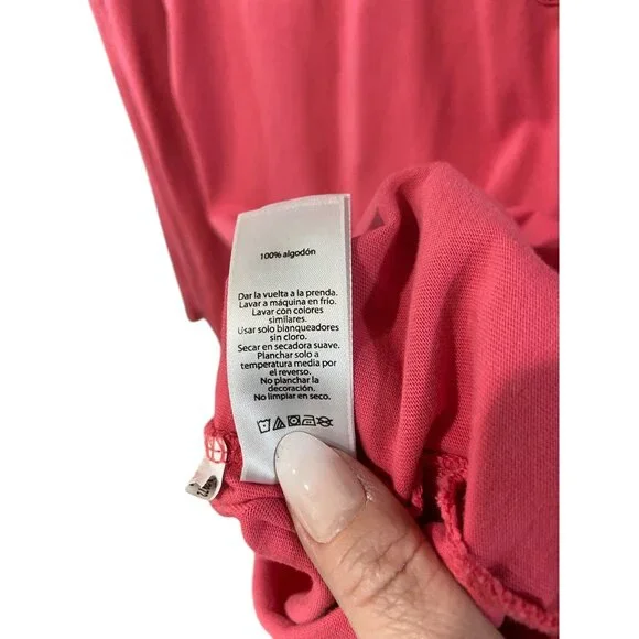 Vineyard Vines Hooded Whale Logo Back Hit Tee Shirt Melon Size M Coastal Casual - Picture 5 of 15